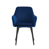 Lavinia Eetkamerstoel - Blauw Velvet